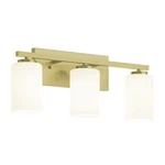 Afx Lighting 3 22" Vanity, Antique Brass/clear - LEOV2209MBLB. Fixed Price $84.00.