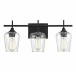 Savoy House Octave Light Bathroom Vanity Bar Black 8-4030-3-BK. Fixed Price $68.49.