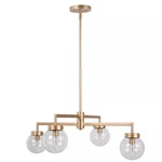 Lnc Ceiling Lighting Glass Globe Metal Chandelier Led - Bronze A03894. Fixed Price $37.84.