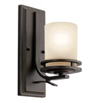 Create Warm Ambient Light - Kichler Hendrik 12 Wall Fixture 5076OZ. Fixed Price $209.99.