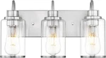Beionxii 3-LIGHT Bath Vanity Brushed Nickel Over Mirror BX-VL01BN-3CG. Fixed Price $69.00.