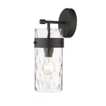 Z-lite Fontaine Light Wall Sconce, Matte Black/clear 3035-1SS-MB. Fixed Price $192.00.
