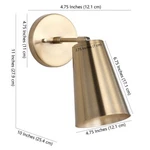 Safavieh Leonardo Wall Sconce, Reduced Price 2172732411 SCN4020A. Fixed Price $40.00.