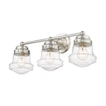 Z-lite Vaughn Light Vanity In Brushed Nickel/clear Seedy 736-3V-BN. Fixed Price $104.99.