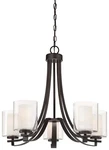 Minka Lavery Parsons Studio Light Chandelier, Smoked Iron 4105-172. Fixed Price $418.95.