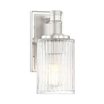 Savoy House Concord 1LT Bathroom Vanity Light, Silver/ Nickel 9-1102-1-146. Fixed Price $132.00.