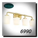 Audickic Bathroom Fixtures Over Mirror, 4-LIGHT Brushed Gold Vanity.... Fixed Price $55.00.
