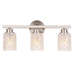 Alice House 20.5" Vanity Lights, 3 Wall Lighting, Brushed Nickel Finish. Fixed Price $70.00.