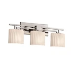 Justice Design Fusion Aero 3-LT Bath Oval, Ribbon/ch FSN-8703-30-RBON-CROM. Fixed Price $328.00.
