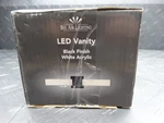 Bel Air Lighting Black Finish White Acrylic Led Bathroom Vanity 1012298195. Fixed Price $6.00.