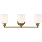 Savoy House Lighting 8-6836-3-322 Melrose Bathroom Vanity Warm Brass. Fixed Price $212.00.