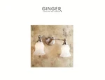 Ginger 1182N Light 17.1" Wide Bathroom Fixture From The Chelsea Collection, Sa. Fixed Price $275.00.