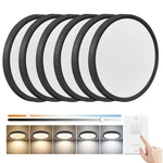 6PK 12 Inch Dimmable Led Flush Mount Ceiling LIGHT,24W, 2520LM, 2700K/3000K/4.... Fixed Price $106.29.
