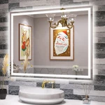 Led Lighted Bath/living Room Wall Vanity Mirror With Bluetooth Touch Dimmable. Fixed Price $188.99.