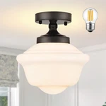Bagood 8" Schoolhouse Fixtures Ceiling Black Lights Mi. Fixed Price $86.48.