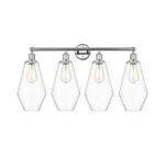 Innovations Cindyrella 4LT 34" Bath Light, Chrome/clear 616-4W-PC-G652-7. Fixed Price $732.60.