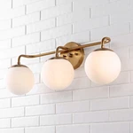 Jonathan Louis Parisian Globe Glass 25-IN 3 -light Polished Gold Vanity. Fixed Price $99.78.
