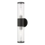 Livex Lighting Banca 2-LIGHT Metal & Glass Ada Vanity Sconce Black. Fixed Price $109.99.