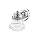 Z-lite Vaughn Light Wall Sconce In Chrome/clear Seedy 736-1S-CH. Fixed Price $84.99.