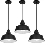Black Industrial Pendant Lights Vintage Farmhouse Metal 3 Pack, Barn,. Fixed Price $106.92.