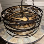 Minka Lavery 4671-111 Vortic Flow 5-LIGHT Dark Bronze/mosaic Gold Pendant. Fixed Price $275.00.