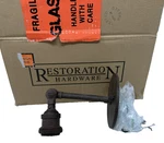 New Restoration Hardware Bare-bulb Filament Wall Sconce Weathered Rust. Fixed Price $107.96.