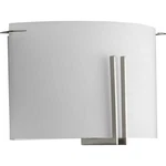 Progress Lighting P710118 Modern Glass Sconce 2 8" Tall - Nickel. Fixed Price $95.99.