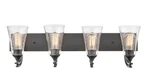 Millennium Natalie 4-LIGHT Bathroom Vanity In Matte Black. Fixed Price $180.00.