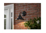 New Hampton Bay Wetherby 11 In. Black Outdoor Hardwired Wall Sconce With No Bulb. Fixed Price $34.99.