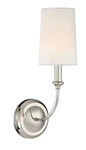 Crystorama 2241-PN Sylvan 1-LIGHT Sconce In Polished Nickel. Fixed Price $170.00.
