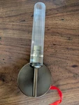 Pottery Barn Cooper Ribbed Glass Tube Sconce-brass-open Box. Fixed Price $129.00.