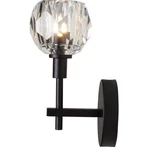 Alsy 4.75 In. 1-LIGHT Black Wall Sconce With Clear Captured Glass Shade. Fixed Price $32.99.