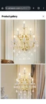 Elegant Lighting Maria Theresa 27" Royal Crystal Wall Sconce. Fixed Price $79.00.