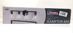 Hampton Bay Eastburn 28 In. 4-LIGHT Matte Black Vanity Clear Glass New. Fixed Price $49.49.