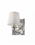 Murray Feiss VS34001 Brushed Steel W/ Marble Carrollton Light Bathroom Sconce. Fixed Price $40.00.