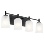 Kichler Shailene 29.75" 4LIGHT Bathroom Vanity Fixture With Satin Etched. Fixed Price $79.99.