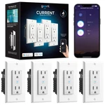 Smart Wifi In-wall Outlet 4-PACK, Voice Control, Compatible With Alexa & Google. Fixed Price $99.99.