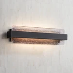 Possini Euro Cascadia 23 3/4" High Black Piastra Glass Led Bath Light. Fixed Price $229.99.