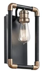 Wall Sconce By Kichler Model #43889BK. Fixed Price $75.00.