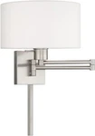 One Wall Mount Swing Arm 25" Brushed Nickel Finish Livex Lighting 40036-91. Fixed Price $62.99.