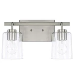 Capital Lighting 128521-449 Nickel Greyson 2-LIGHT 15"W Bathroom Vanity. Fixed Price $89.99.