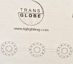 Trans Globe 3-LIGHT Wall Sconce Vanity Fixture Black & Polished Nickel Mcm E26. Fixed Price $14.95.
