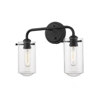 Z-lite Delaney Light Vanity, Matte Black/clear 471-2V-MB. Fixed Price $114.99.