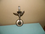 Pottery Barn Botanical Forged Iron Sconce (12") Antique Brass No Box Shade. Fixed Price $59.95.