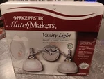 Price Pfister Match Makers Vanity Light Brilliant Chrome With Brass Accents- New. Fixed Price $50.00.
