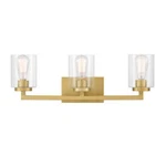 Home Decorators Westlyn 3-LIGHT Vanity With Clear Glass Shades New. Fixed Price $91.20.