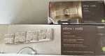 Allen + Roth Willow 4-LIGHT Led Wall-mount Vanity Bar Chrome Glass Shades. Fixed Price $200.00.