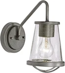 Darby 1-LIGHT Wall Sconce, Weathered Iron, 87001-WI. Fixed Price $56.99.