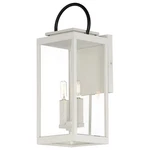 Maxim 30916CLWTBK Nassau Light Outdoor Wall Lantern-white Black 21.25"H. Fixed Price $264.00.