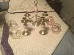 Home Interior Bras & Porcalain Table Top Candles Wall Sconce. Fixed Price $55.00.